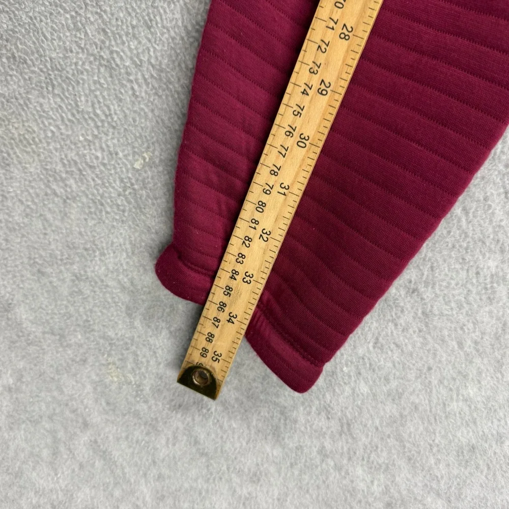 Vineyard Vines Pullover Mens Large Burgundy Ribbed Snap‎ T Mock Neck Sweater